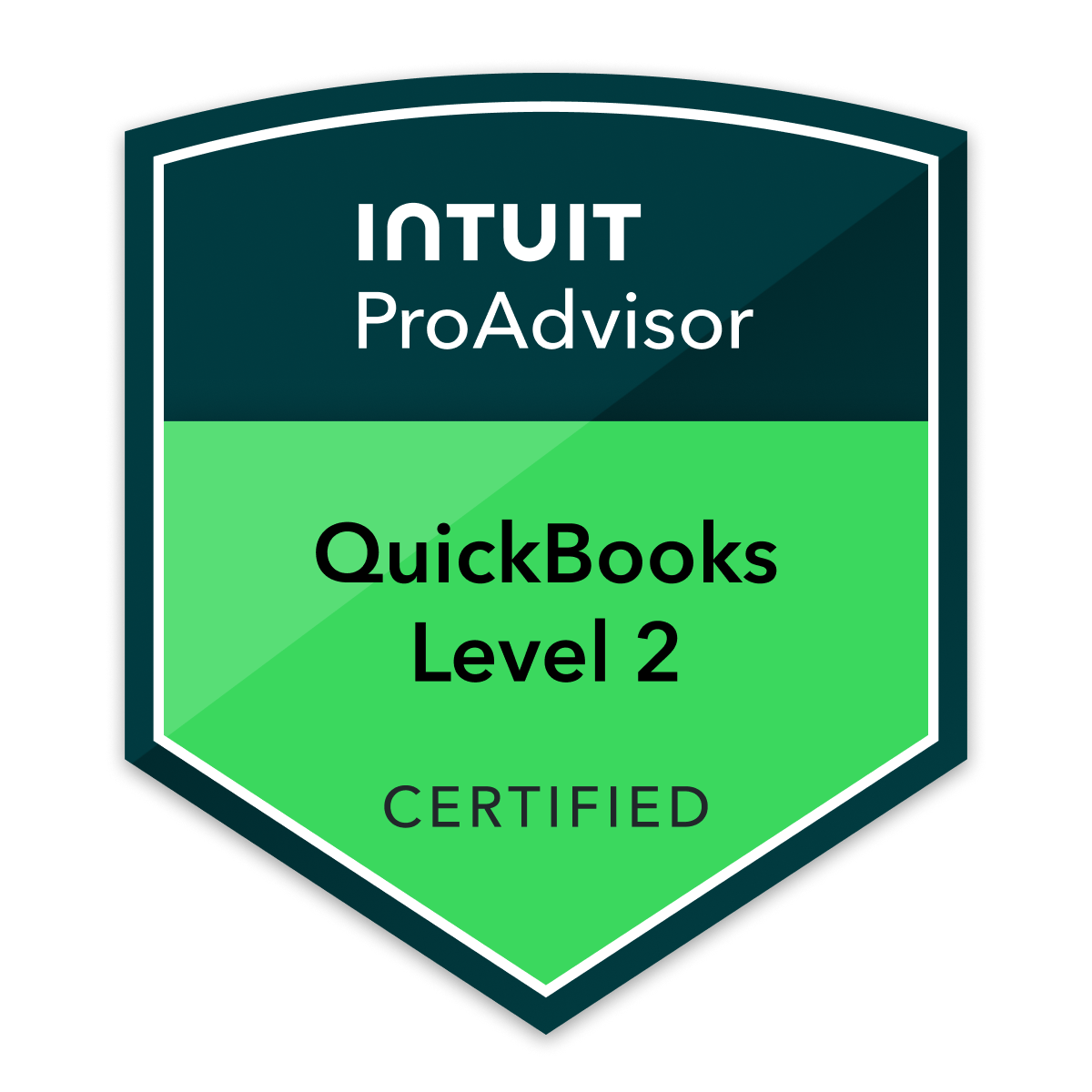 QuickBooks ProAdvisor Level 2 Certified Badge